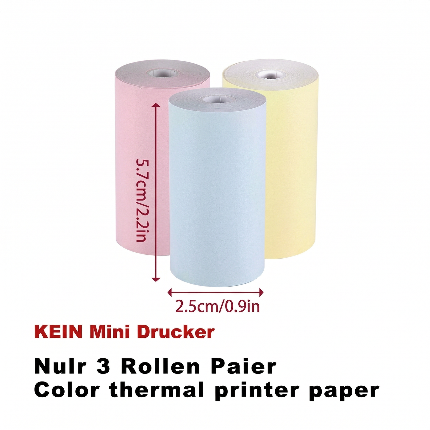 Thermopapier Rollen für Mini Drucker